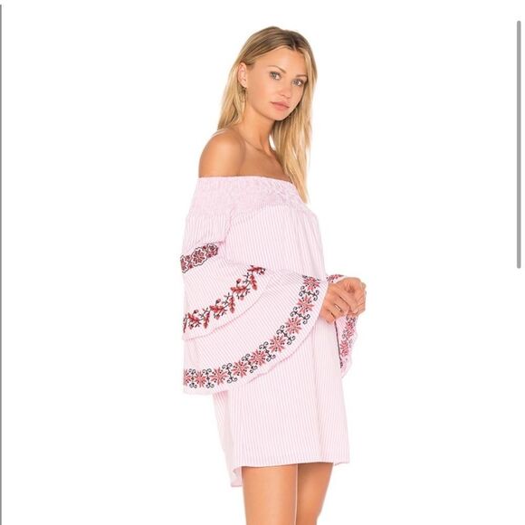 Vava by Joy Han Off The Shoulder Pink Beatrice Dress Size S - Picture 1 of 13